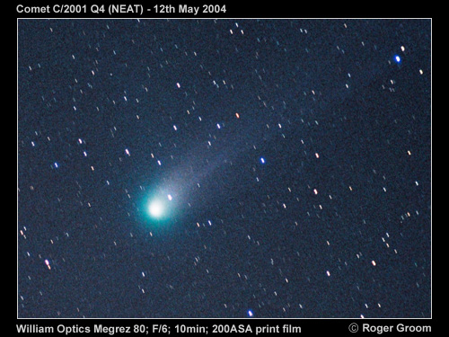 A photograph of Comet C/2001 Q4 (NEAT)