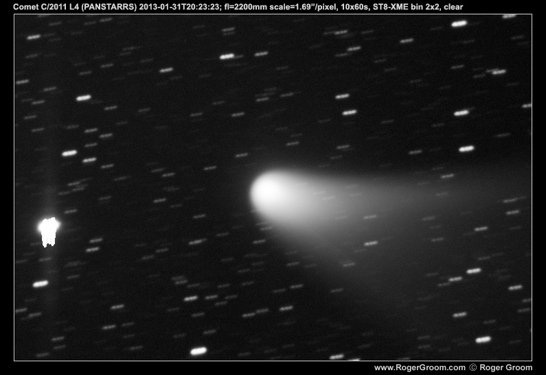 Photograph of Comet C/2011 L4 (PANSTARRS) 2013-01-31T20:23:23; 