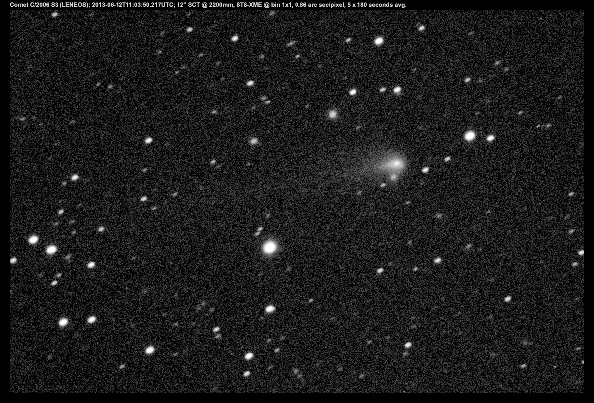 Photograph of Comet C/2006 S3 (LENEOS); 2013-06-12T11:03:50.217UTC;