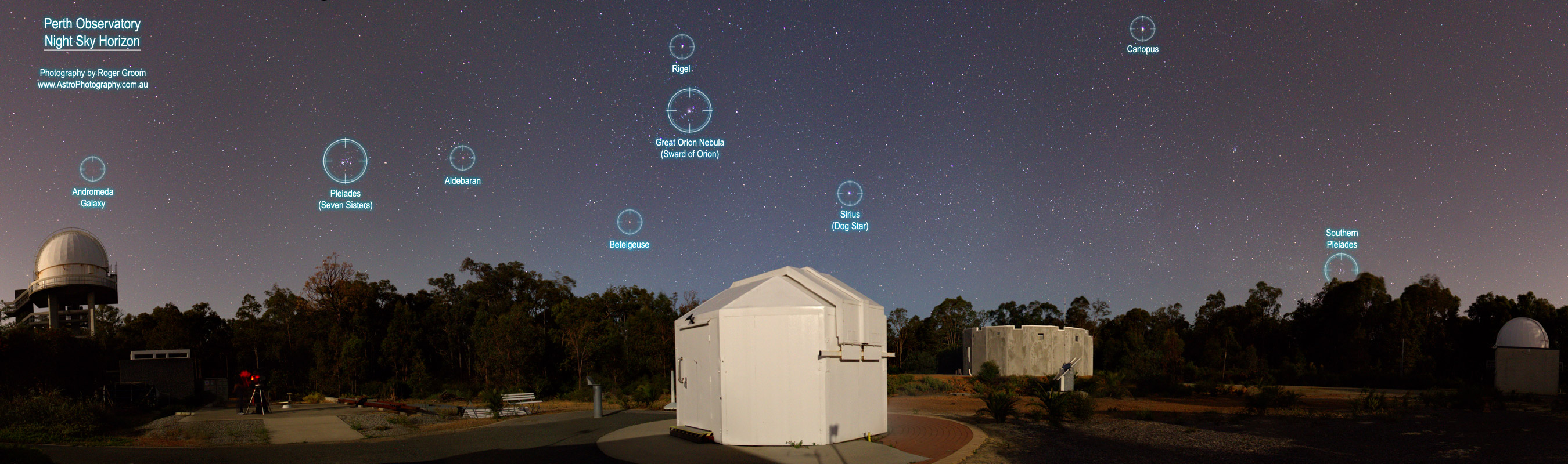 Perth Observatory Night Sky Horizon