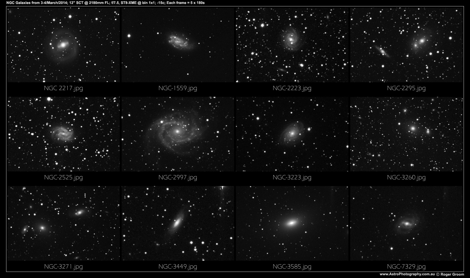 NGC Galaxies 5th March 2014