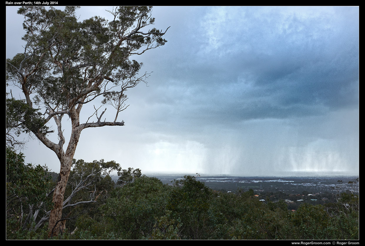 Rain Storms from John Forrest National Park, 14th July 2014.