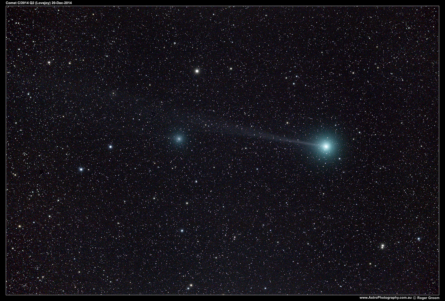 William Optics Megrez 90 APO @ ~590mm focal length. Canon 6D (unmodified) @ 6400ISO. 10x60 second exposures. Stacked using average.