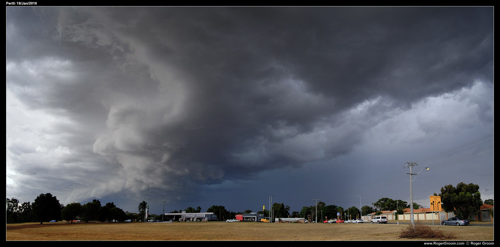 19th January 2016 Perth storm clouds.